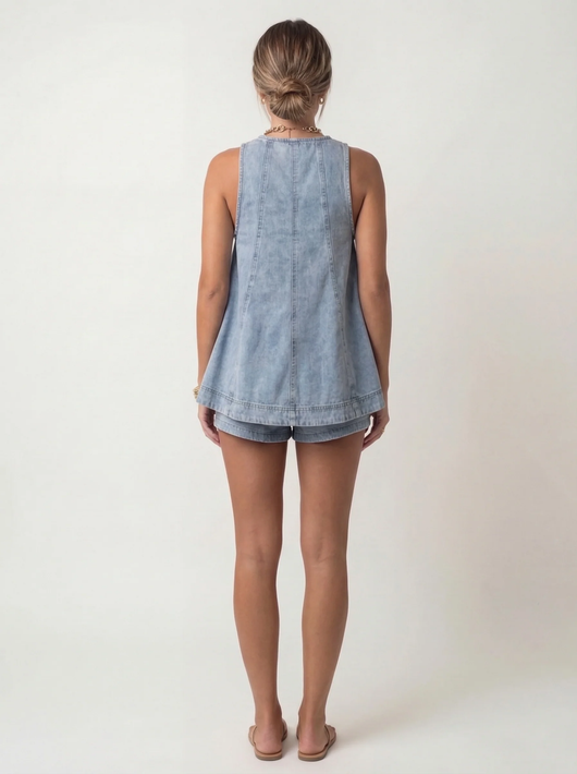 Denim 2 Piece Set